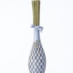 Lavender wand grey silk