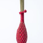 Lavender wand red silk