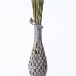 Lavender wand taupe silk