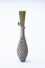 Lavender wand taupe silk