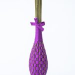 Lavender wand purple silk