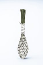 Lavender wand white dotted black