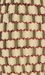 Fuseau de lavande coton - Bords rouges – Image 2
