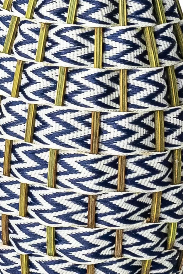 Fuseau de lavande coton - Chevrons bleu – Image 2